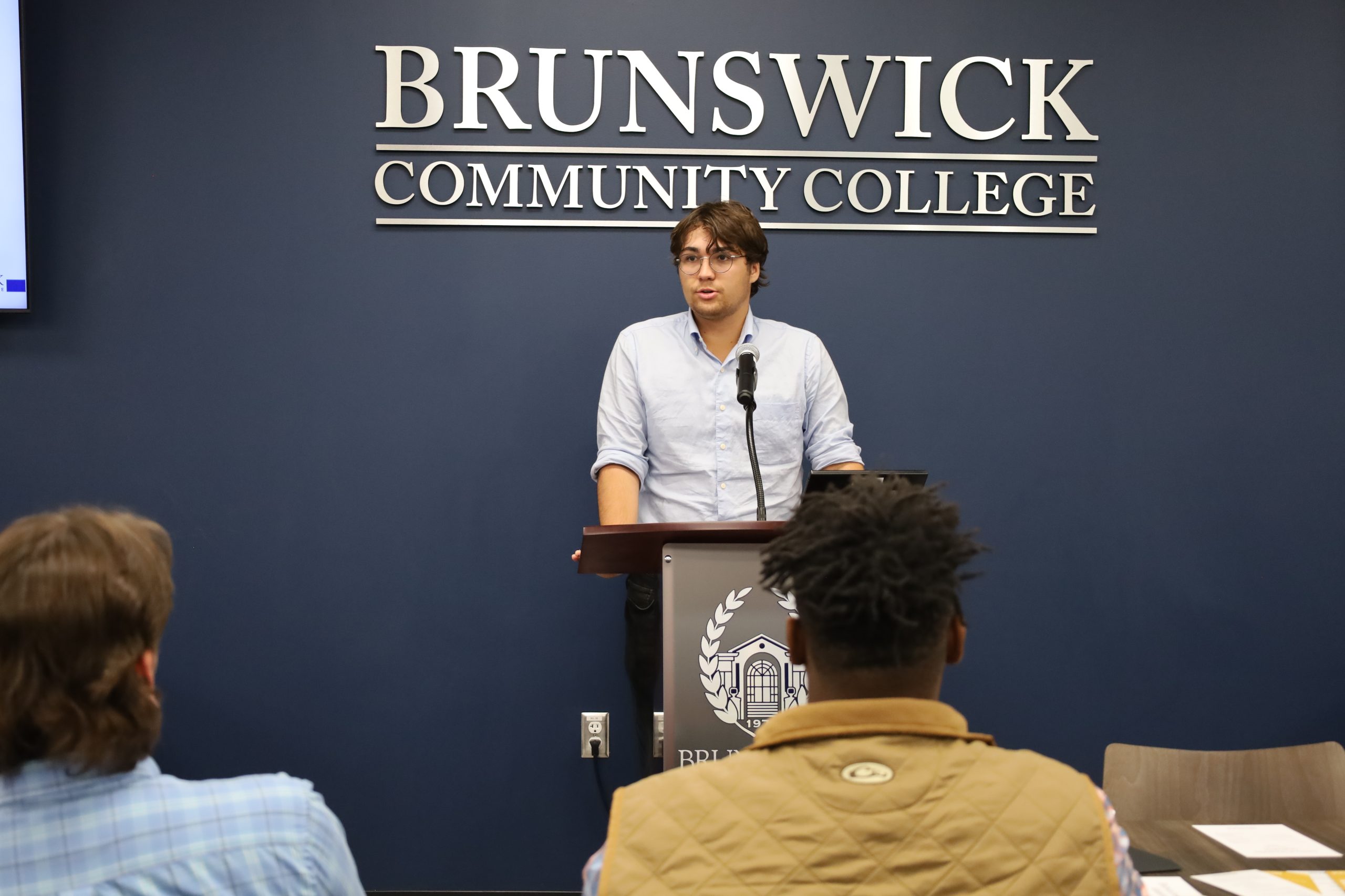 Photo of student at Lineworker graduation ceremony