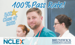 Nursing Students celebrating 100 percent rate on NCLEX-RN Exam