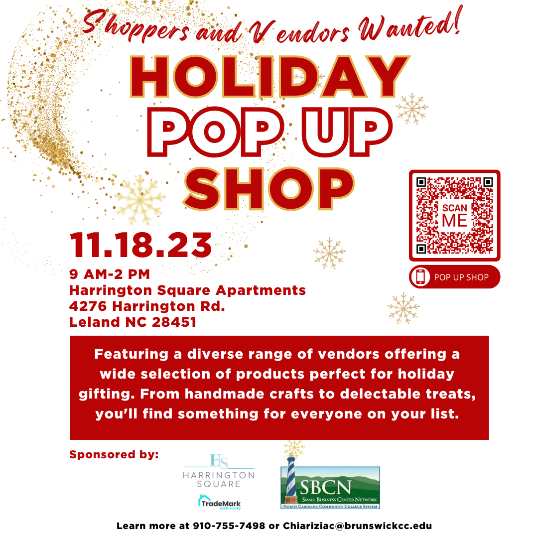 Holiday Pop Up Shop Flyer