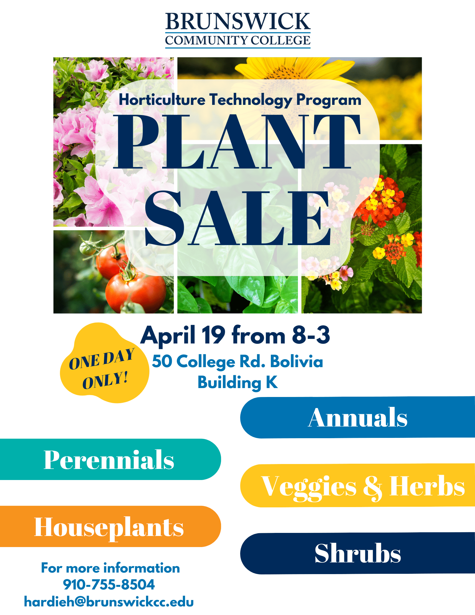 Horticulture Technology Plant Sale Brunswick Community College