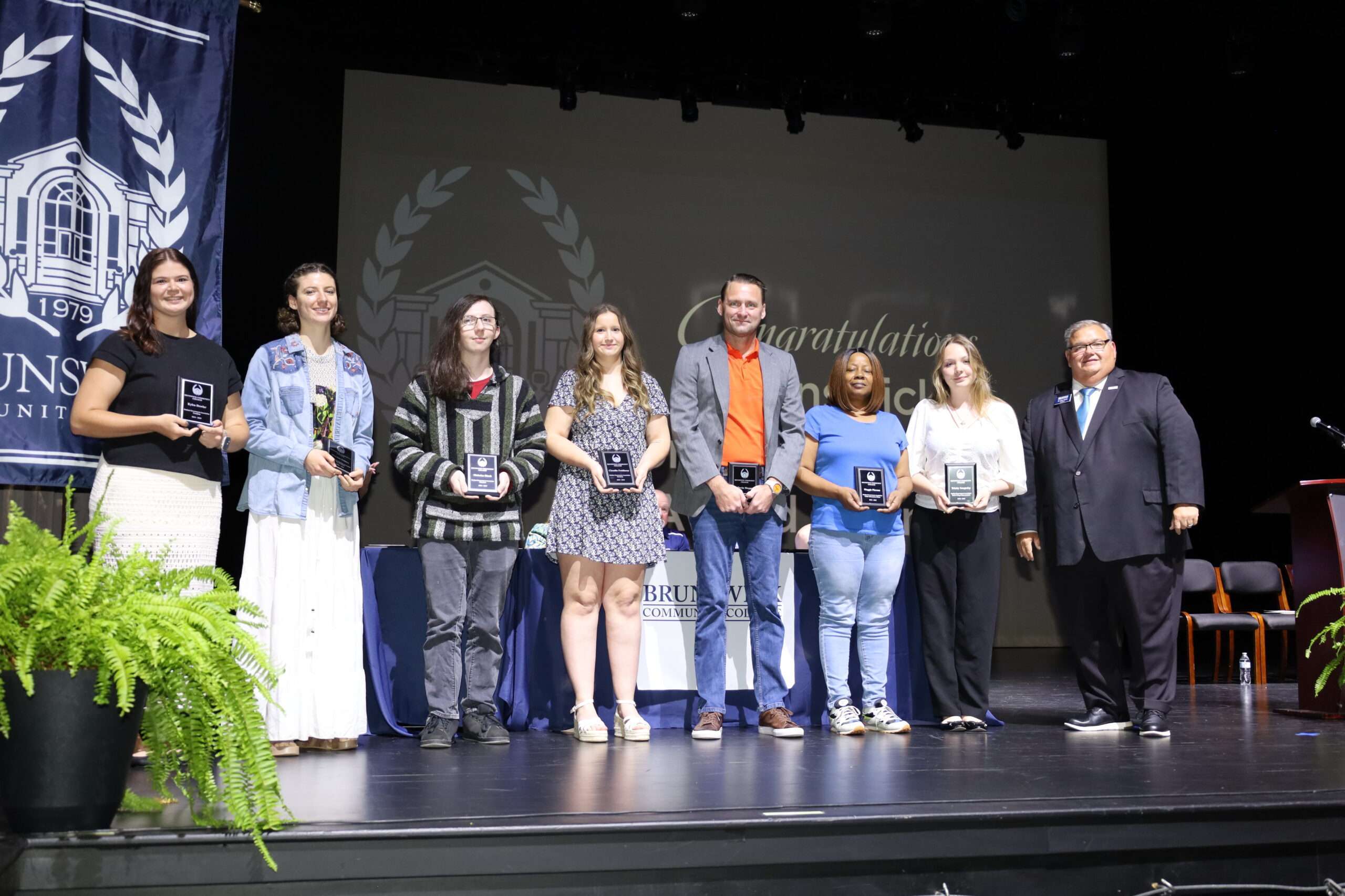 SGA members posing for a photo at the 2025 Student Recognition Ceremony