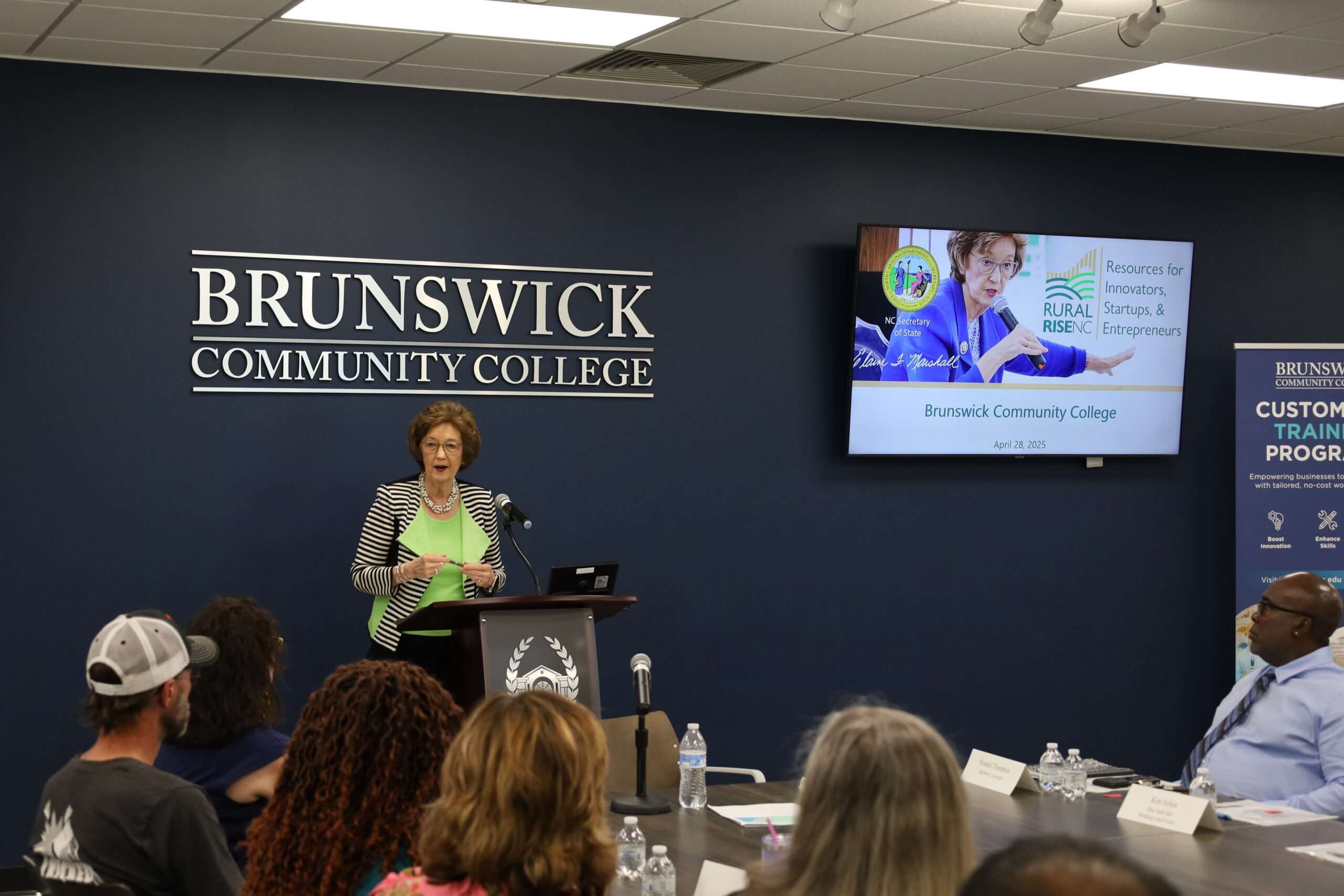 NC Secretary of State Elaine Marshall at BCC