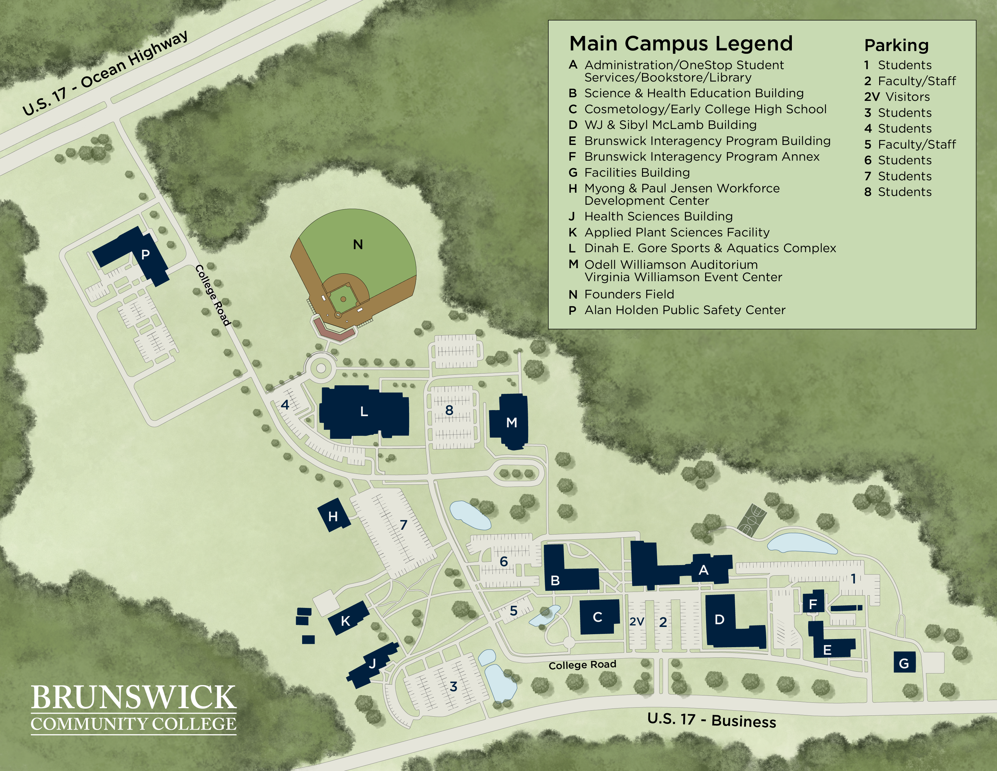 2025 Main Campus Map