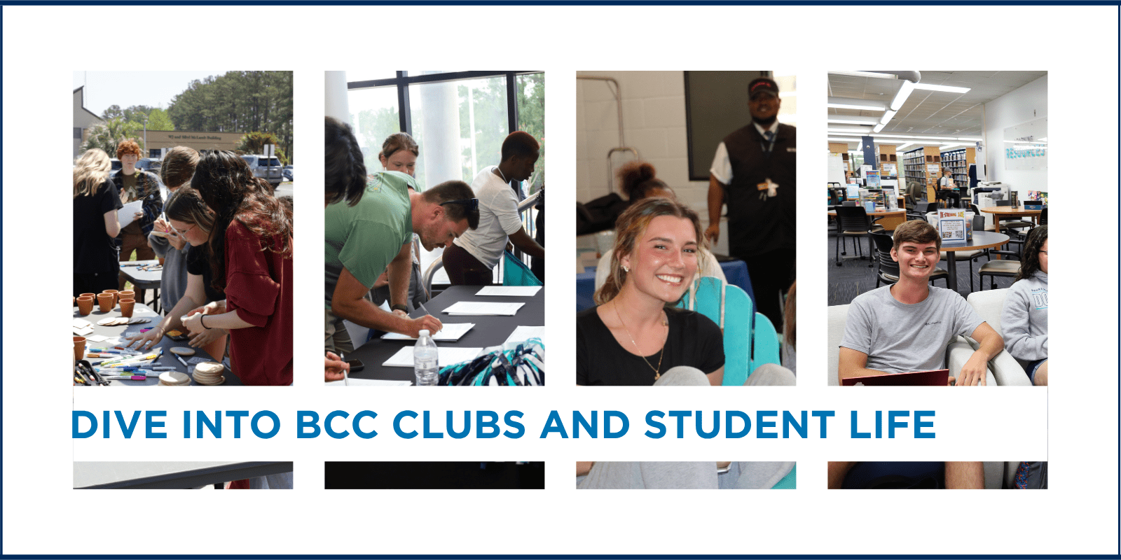 Students involved in student clubs and campus life