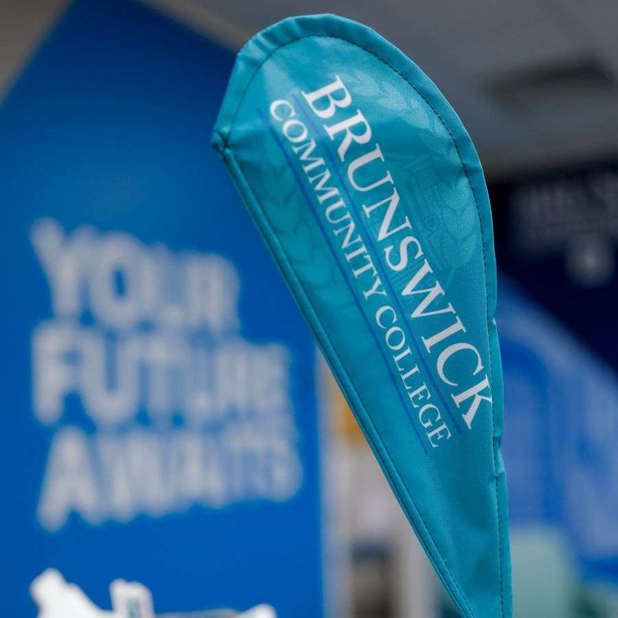 BCC mini pop up banner with Your Future Awaits wallpaper in the background