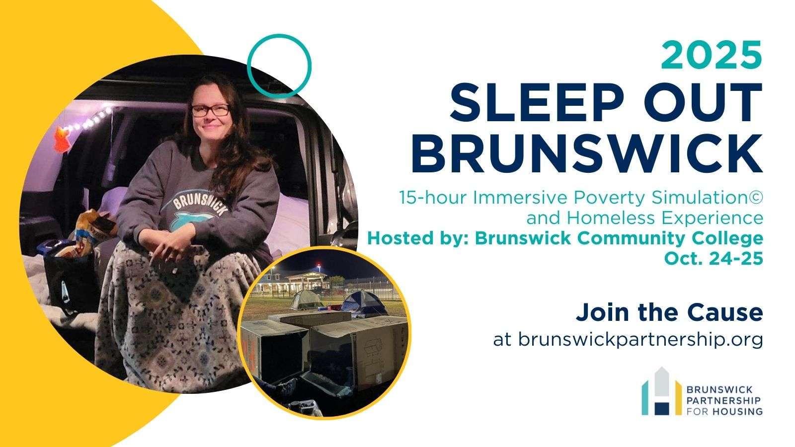 Female BCC instructor sitting in a chair and holding a sleeping bag