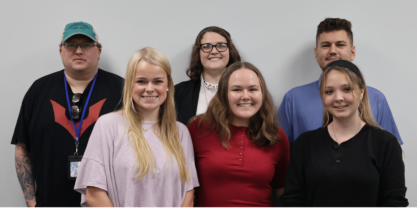 Group photo of six SGA Officers for the 2025-2026 school year