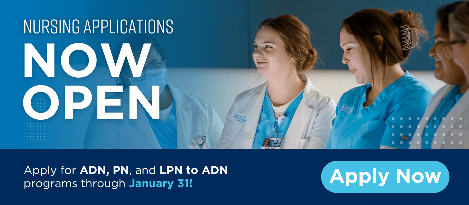 Nursing students in lab