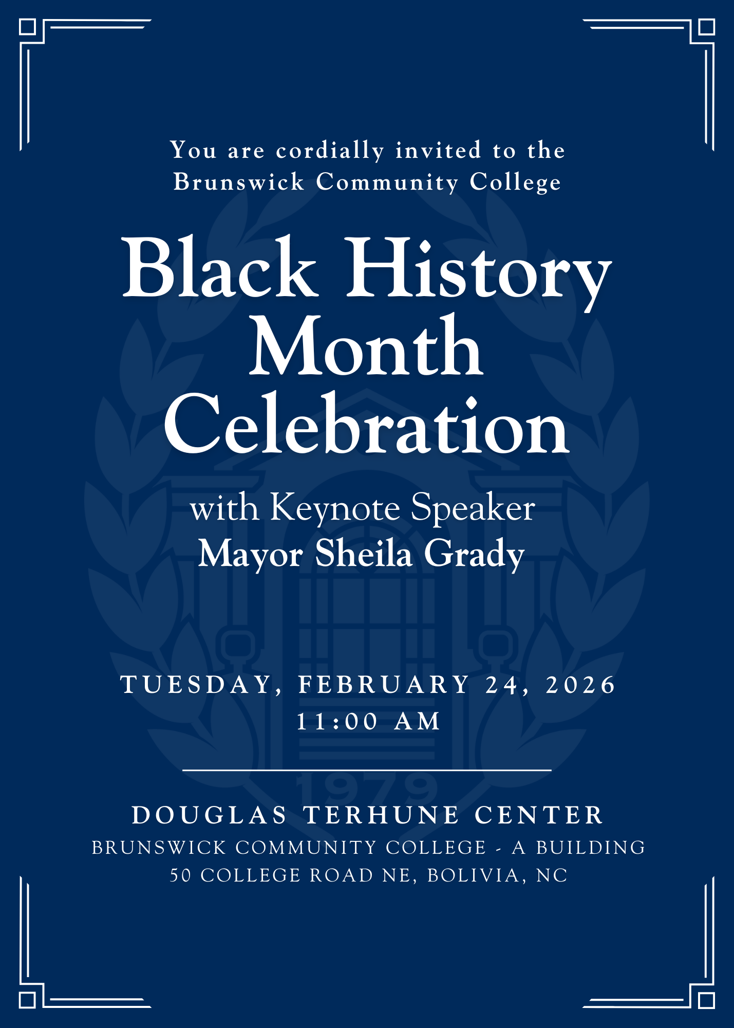 Black History Month Celebration Invitation