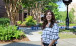 Gabriella DiSisto in the BCC Courtyard